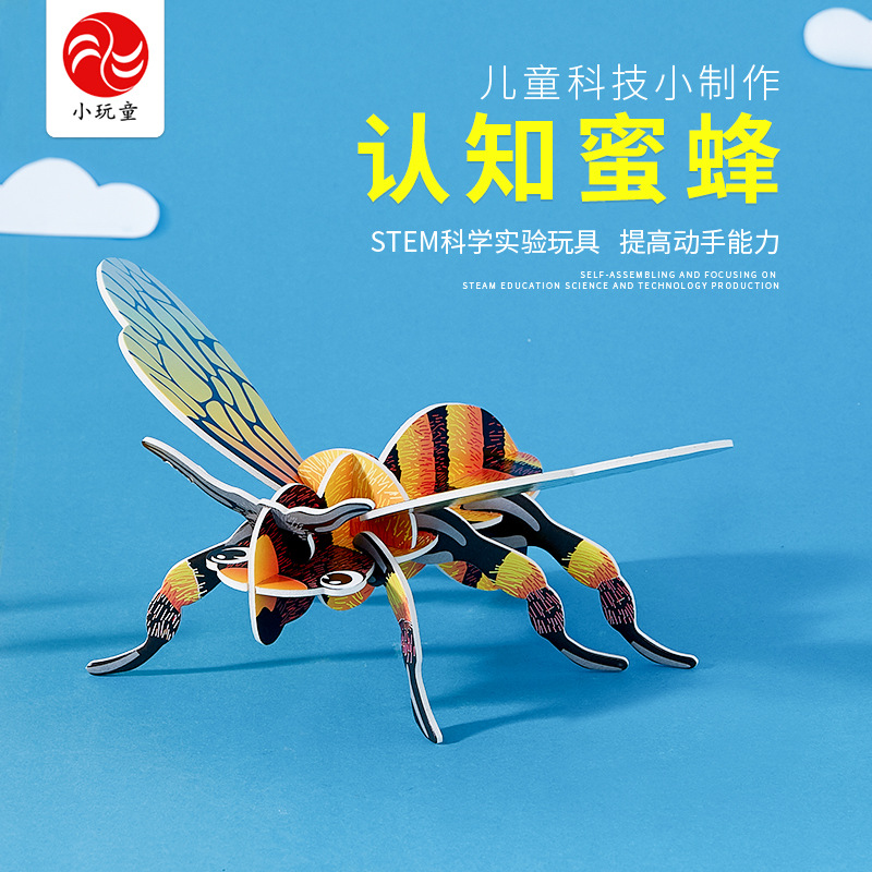 探秘蜜蜂的世界 兒童科學(xué)實(shí)驗(yàn)玩具手工結(jié)合求知趣味